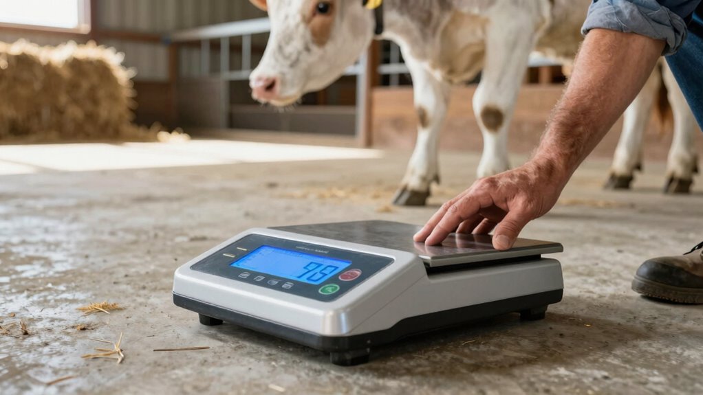 livestock scale calibration steps