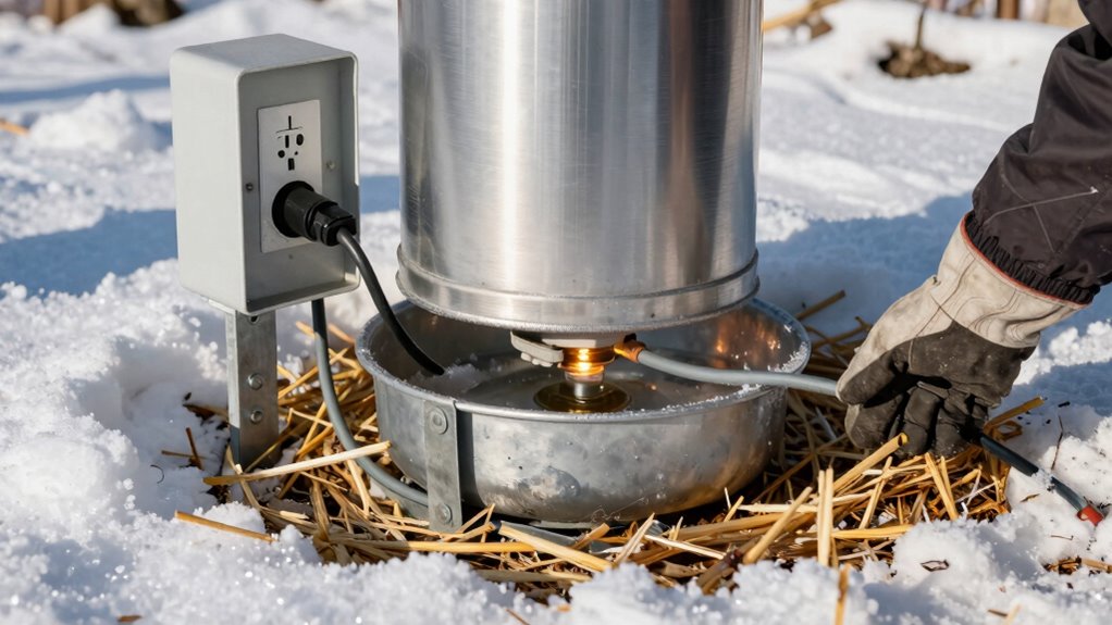 maintain heated waterer safety