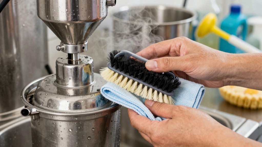 maintain regular gentle cleaning