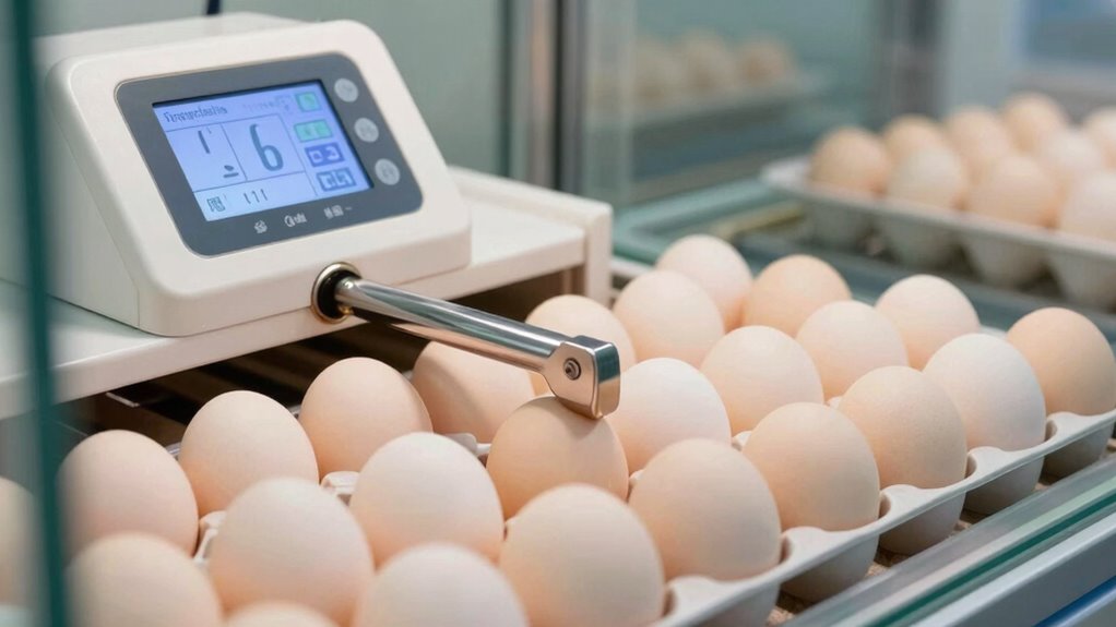 optimal egg turning settings