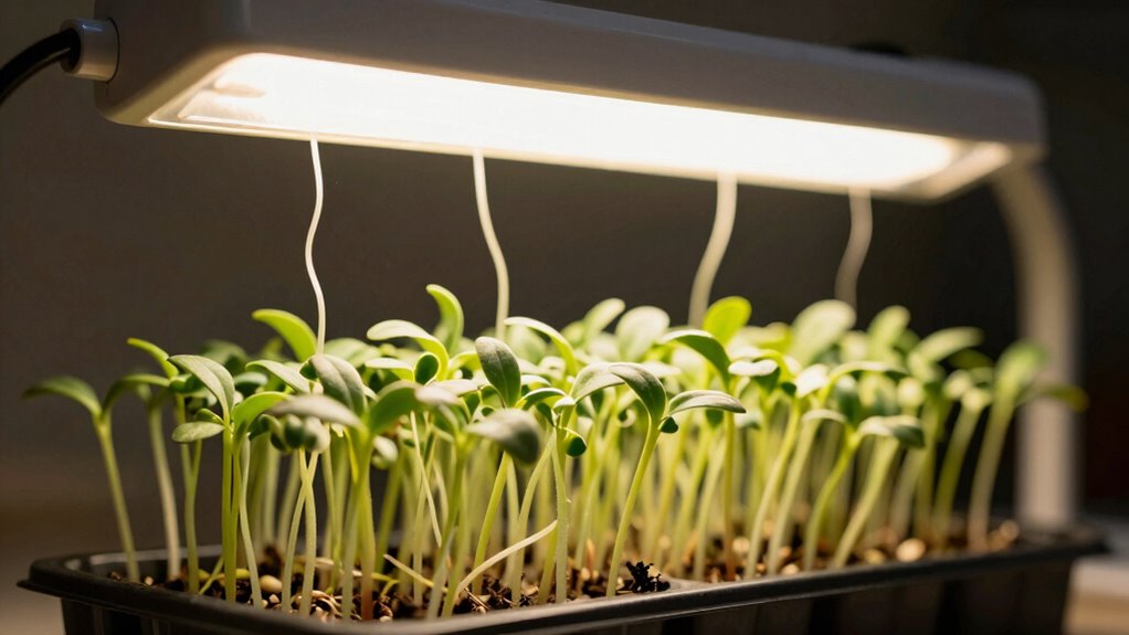 optimal seedling light distance