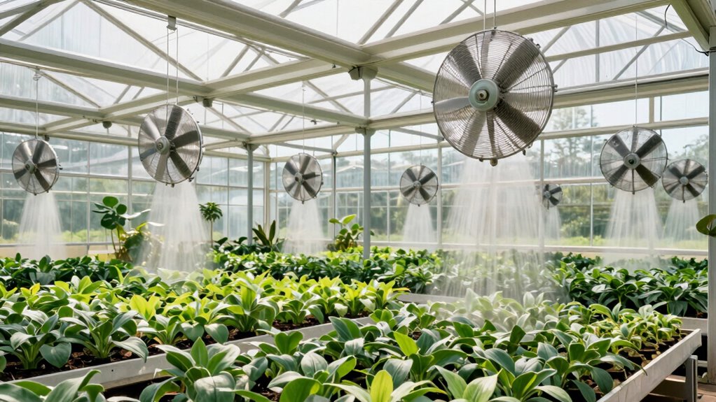 optimized greenhouse fan placement
