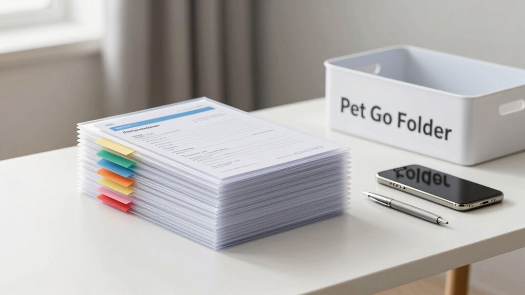 organized pet document system