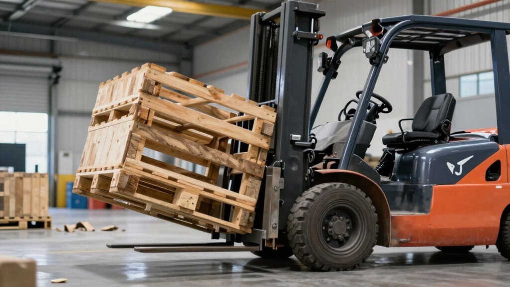 overloading pallet forks