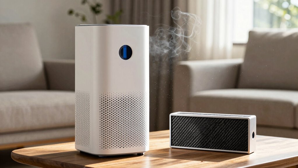 particle trapping and odor absorption