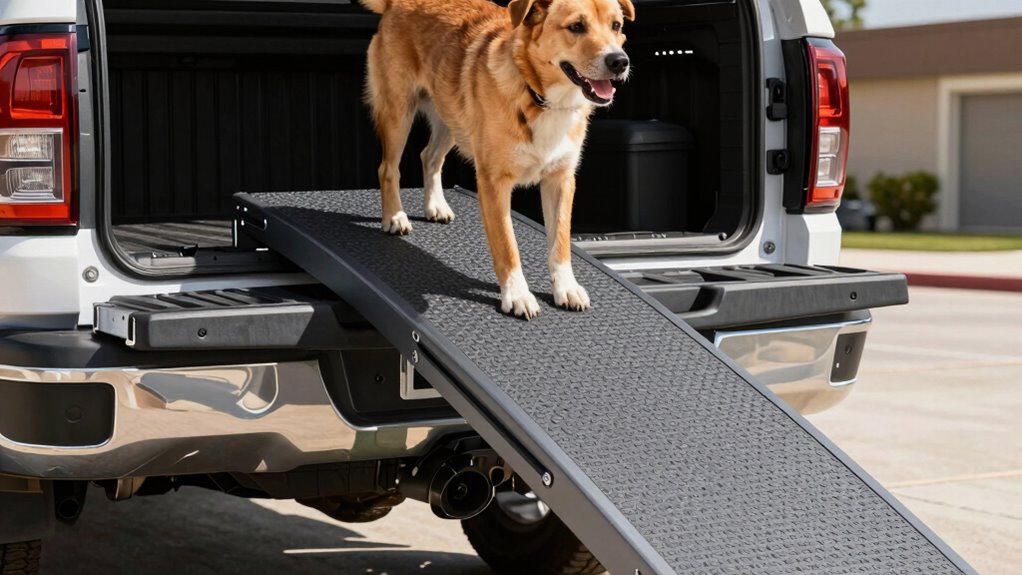 pet ramp safety features