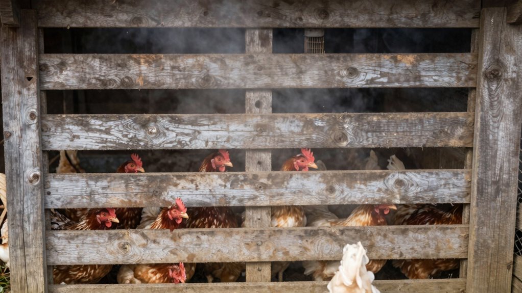 poor ventilation harms chickens