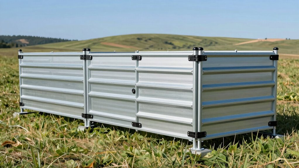 portable cattle pen construction