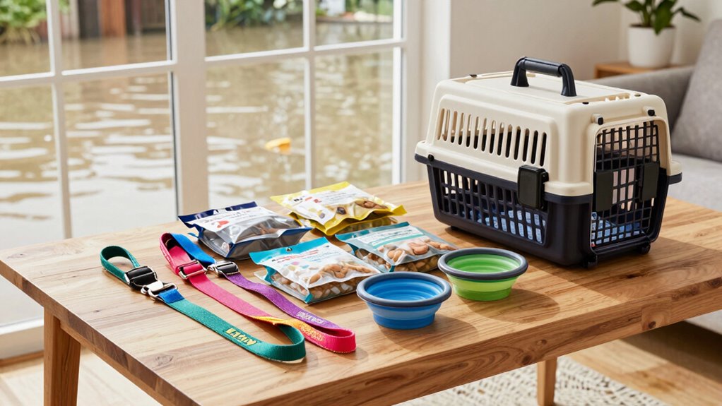 prepare pets for flood emergencies