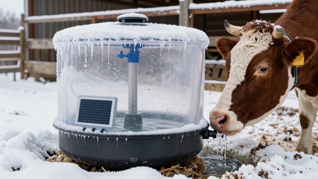 prevent livestock water freezing