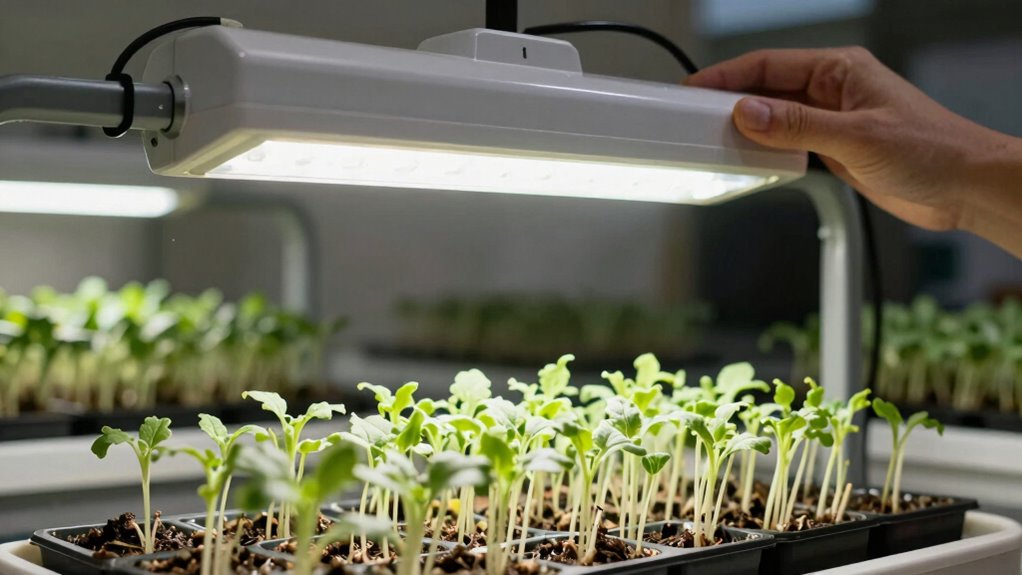 proper light for seedlings