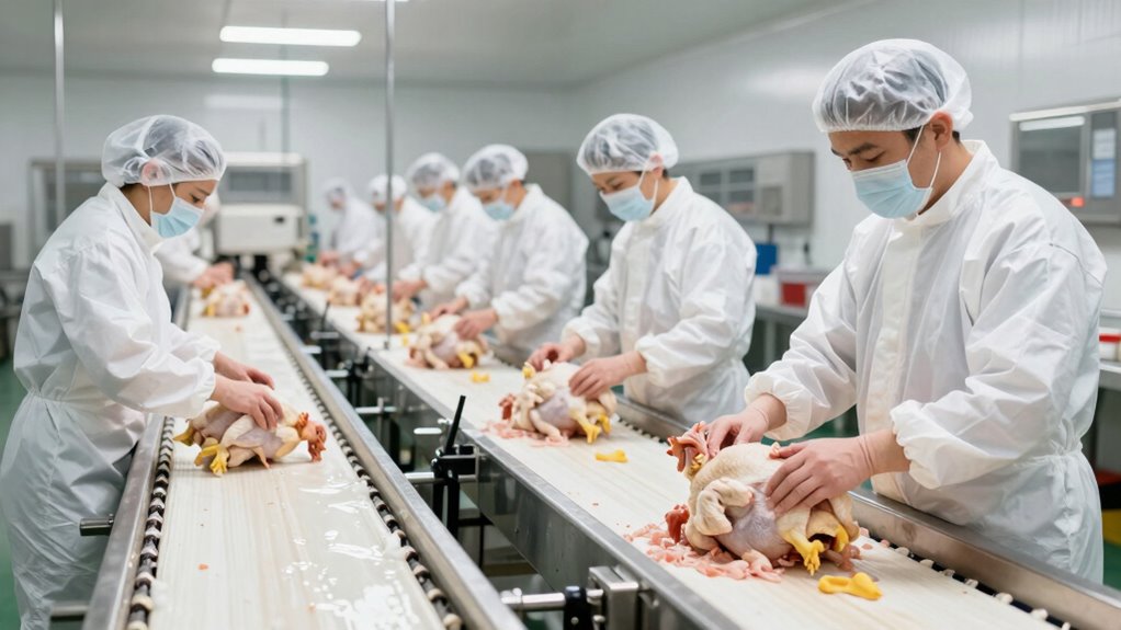 proper poultry processing sequence