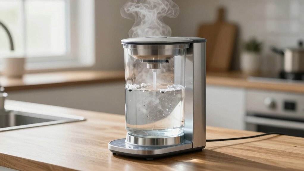 purifies water through boiling