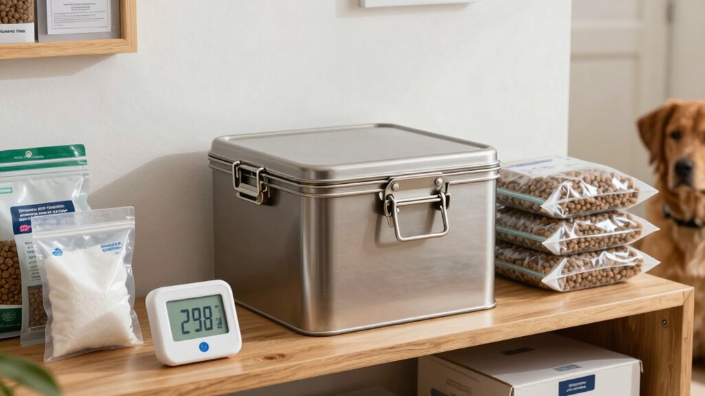 secure airtight dog food storage
