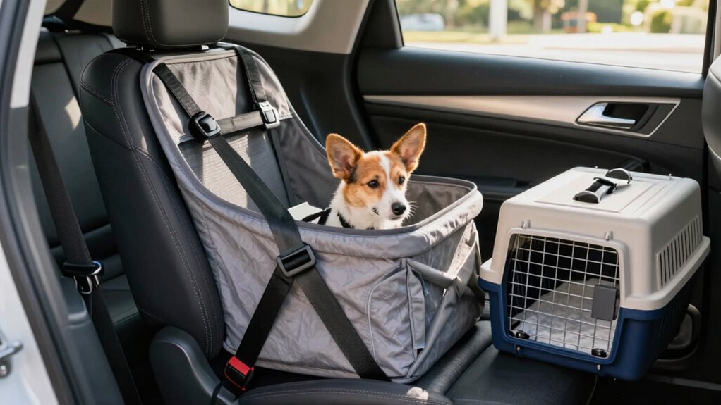 secure calm pet travel environment