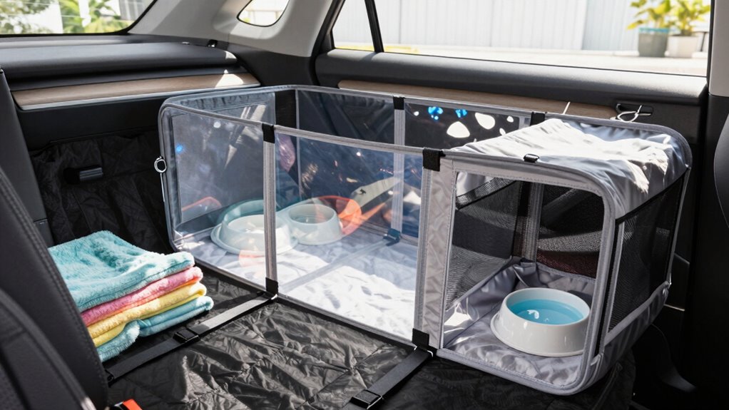 secure clean pet travel space