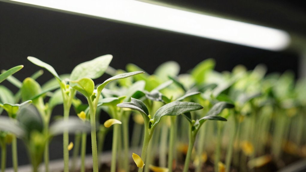 signs of leggy seedlings