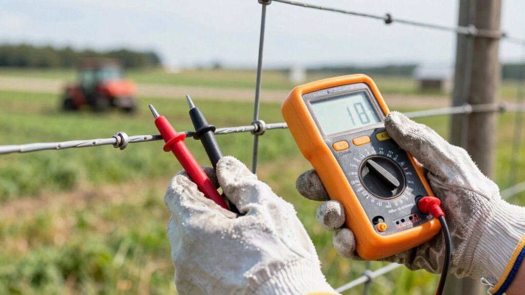 test fence voltage regularly