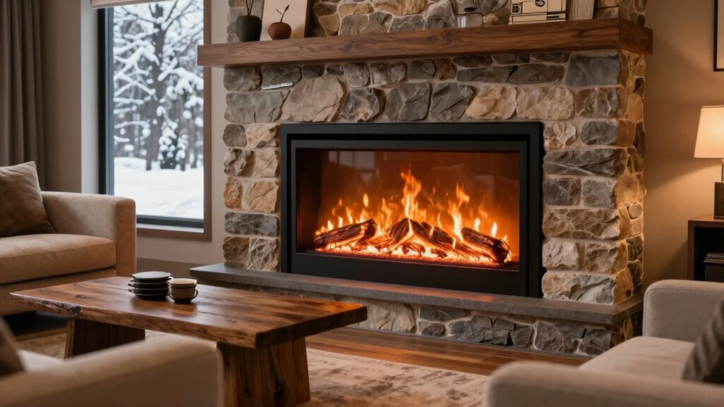 top electric fireplace inserts