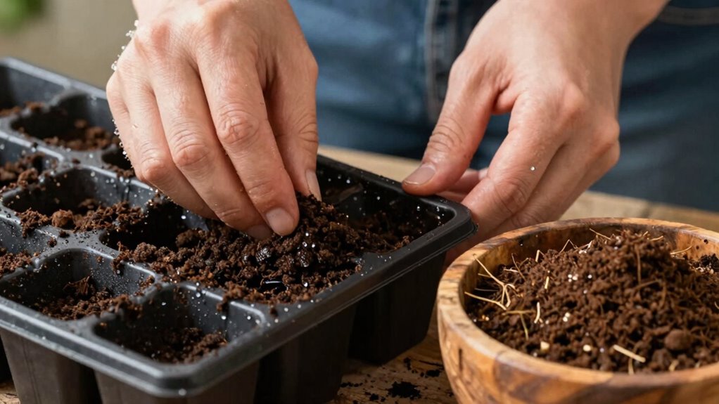 use potting mix transplant advantage