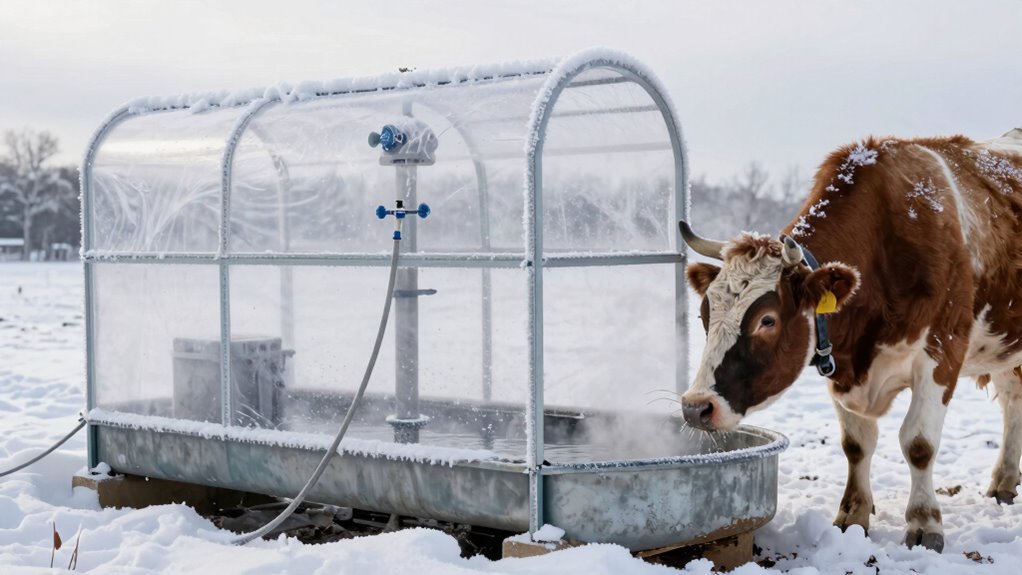 winter livestock waterer protection
