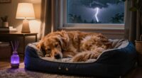 calm dogs during storms