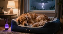 calm dogs during storms