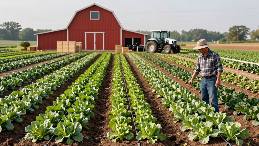 consistent crop rotation and irrigation