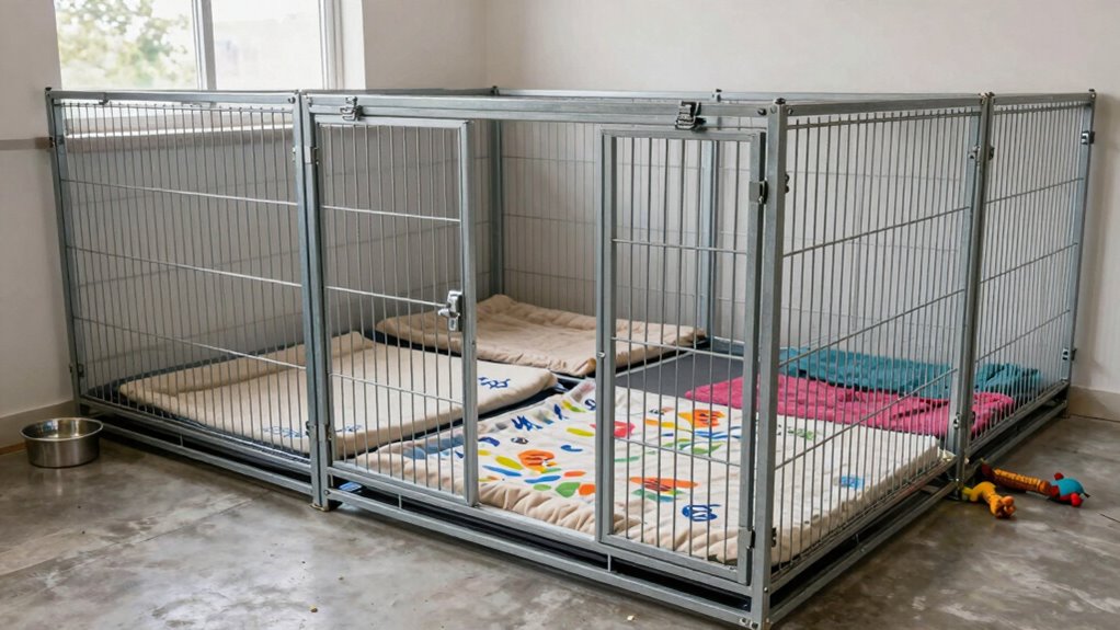 convert kennel into emergency area