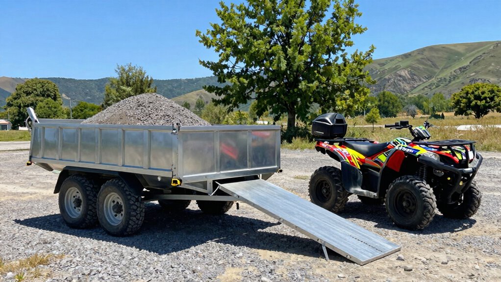 easy atv trailer loading