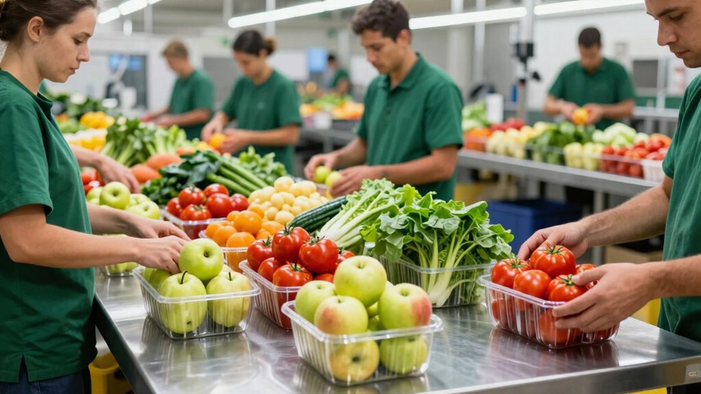 efficient harvest packing process