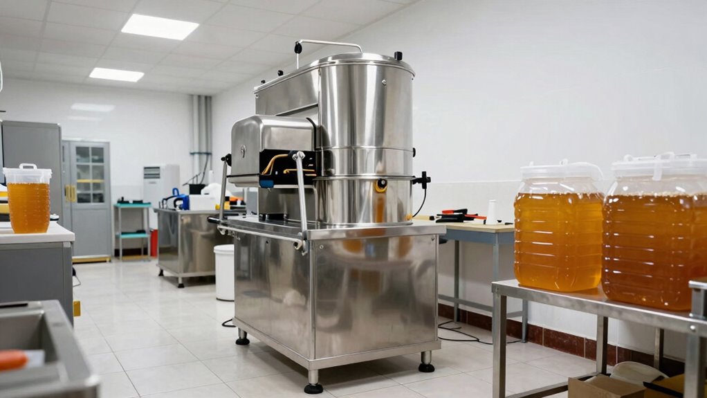 efficient honey extraction workflow