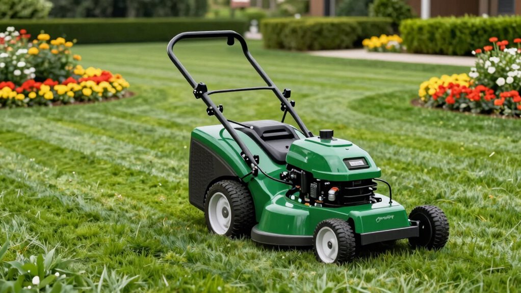 efficient mowing with pattern