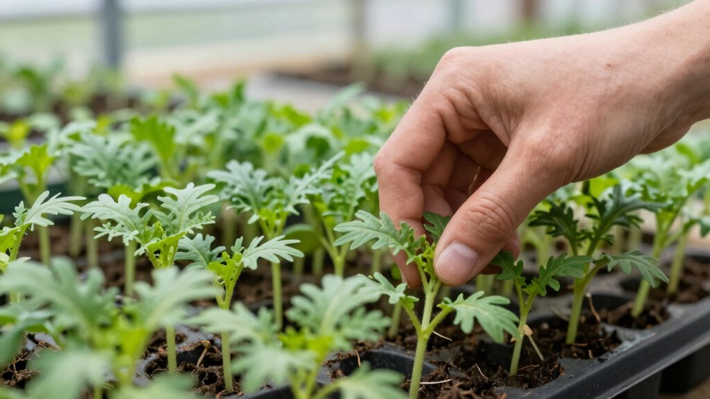 efficient seedling thinning method