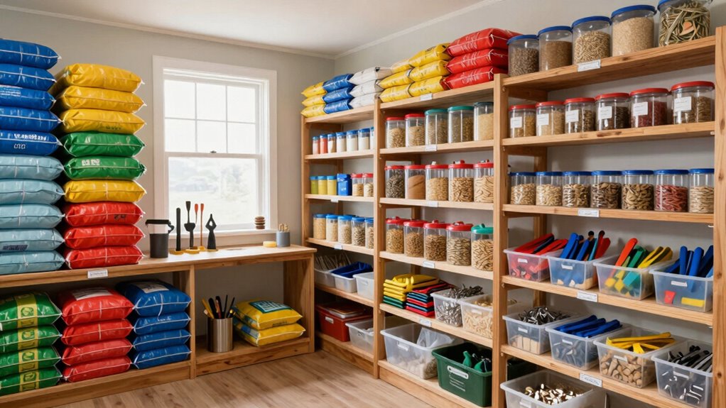 efficient storage for supplies