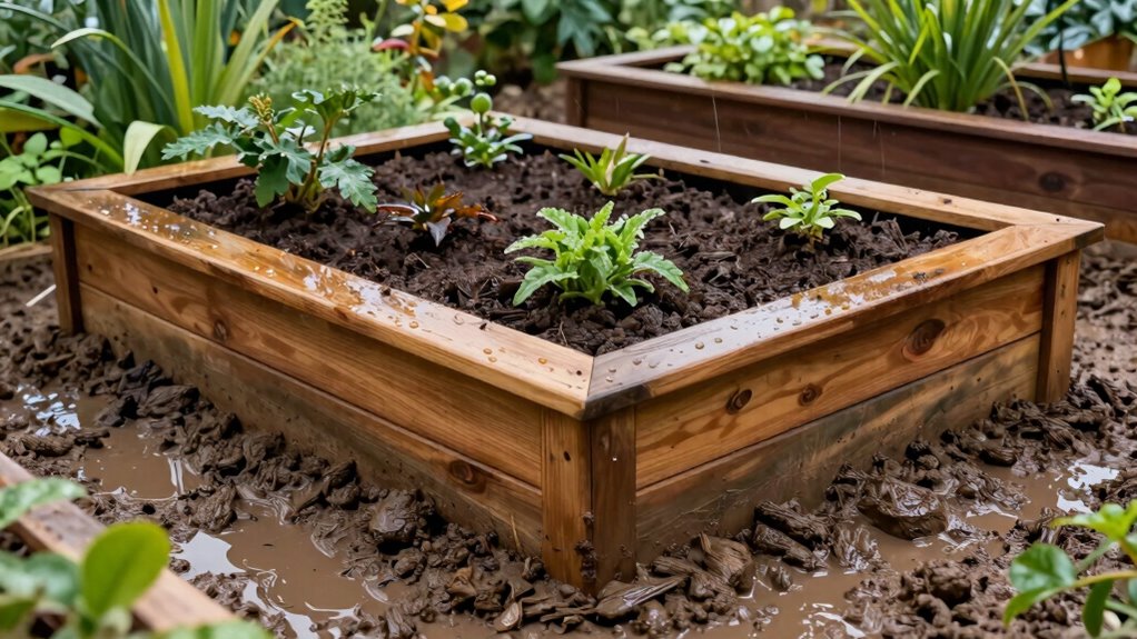 elevated beds improve drainage