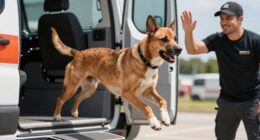 emergency dog loading training