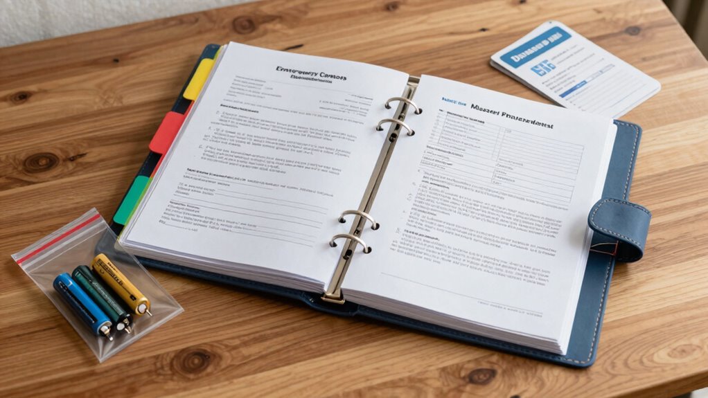 emergency preparedness document organizer