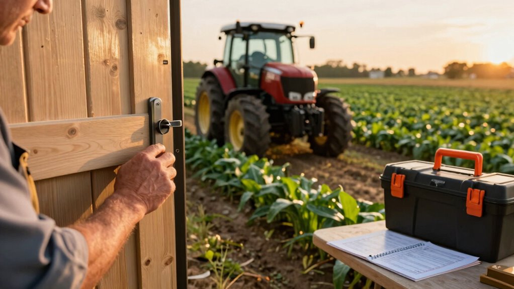 end of day farm safety routine