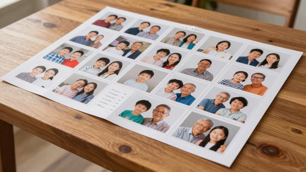 family contact information sheet