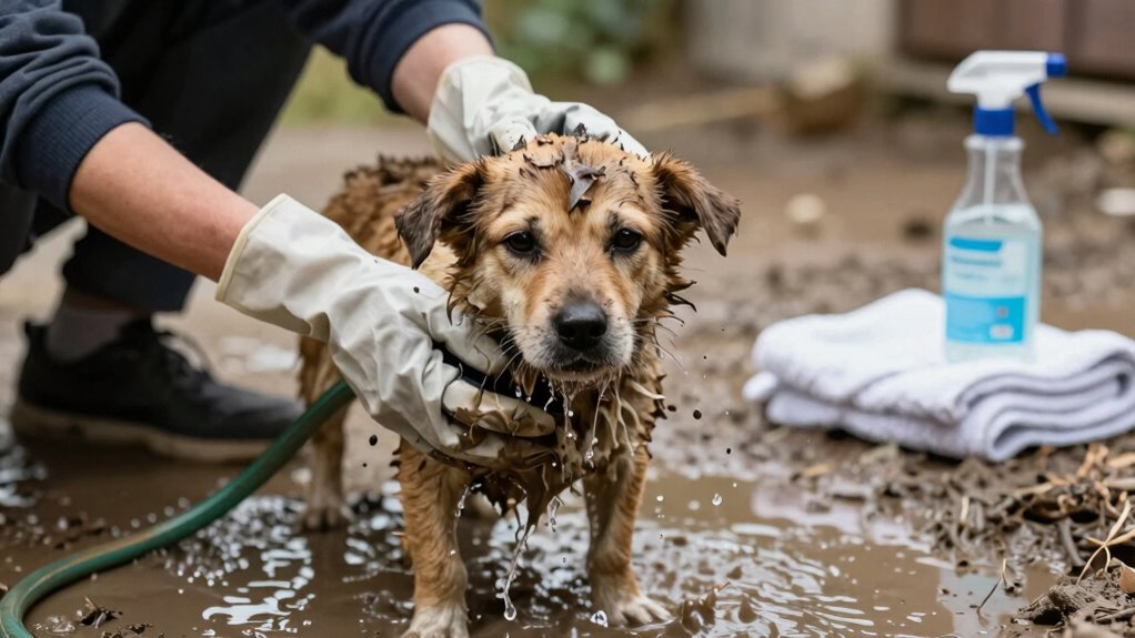 flood cleanup pet safety