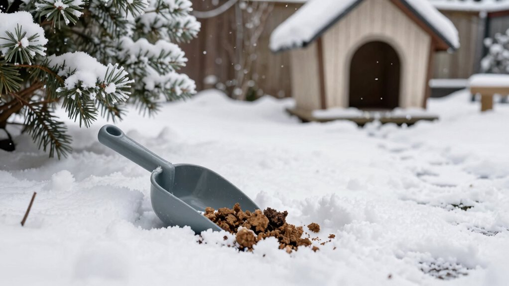 handling pet waste during winter