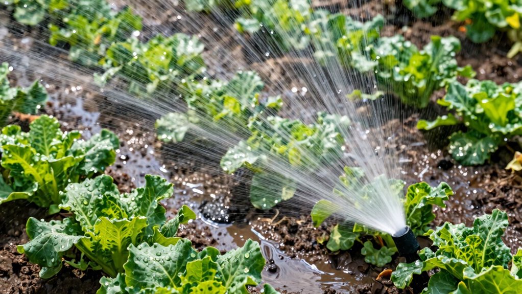 optimal sprinkler spacing efficiency