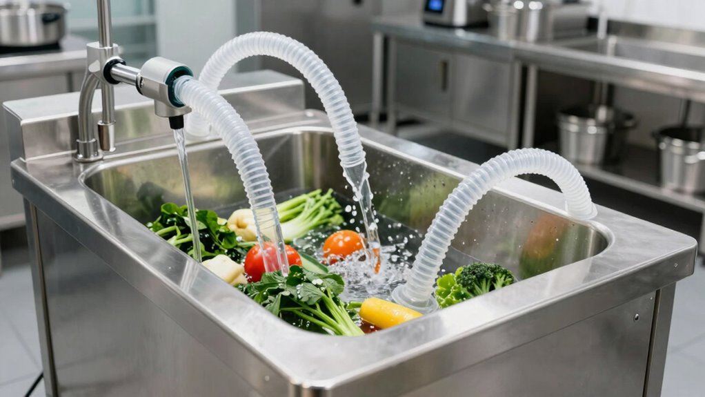 optimized produce wash flow