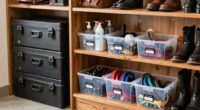 organized pet gear storage