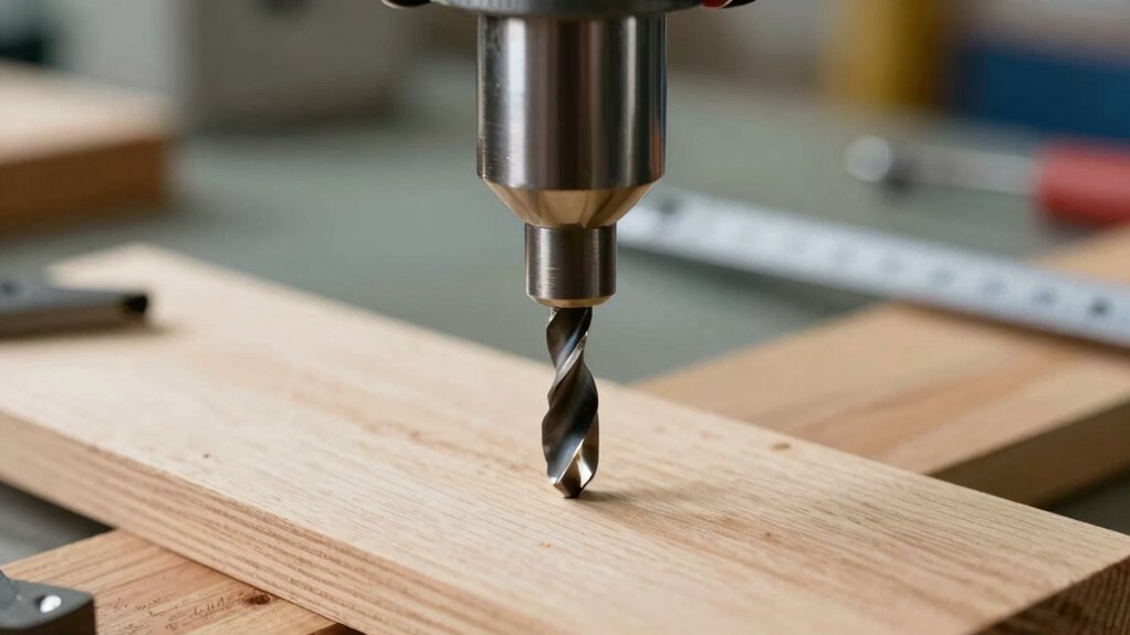 precise drill press setup