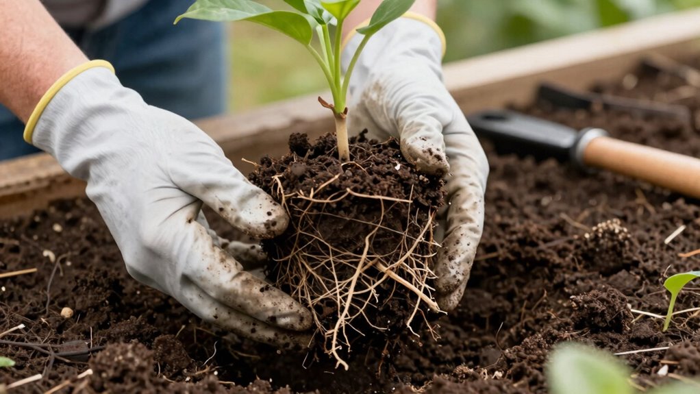 prepare handle water mulch