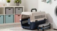 prepared pet carrier storage