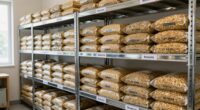 proper feed room shelving