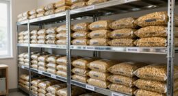 proper feed room shelving